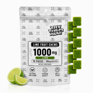 1000MG LIME FRUIT CHEWS - 10 PC